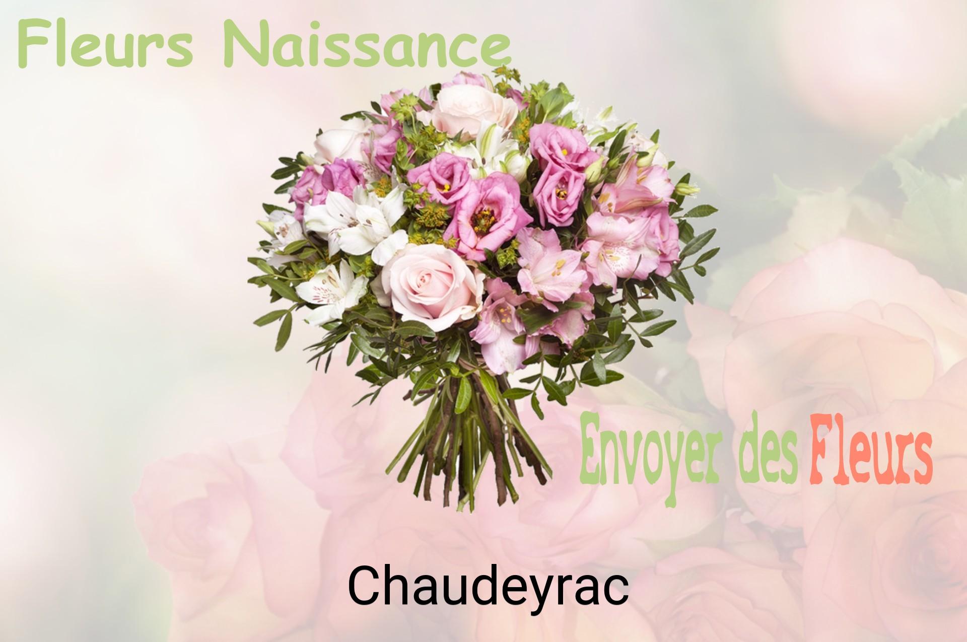 Bouquet de fleurs de naissance livré à Chaudeyrac